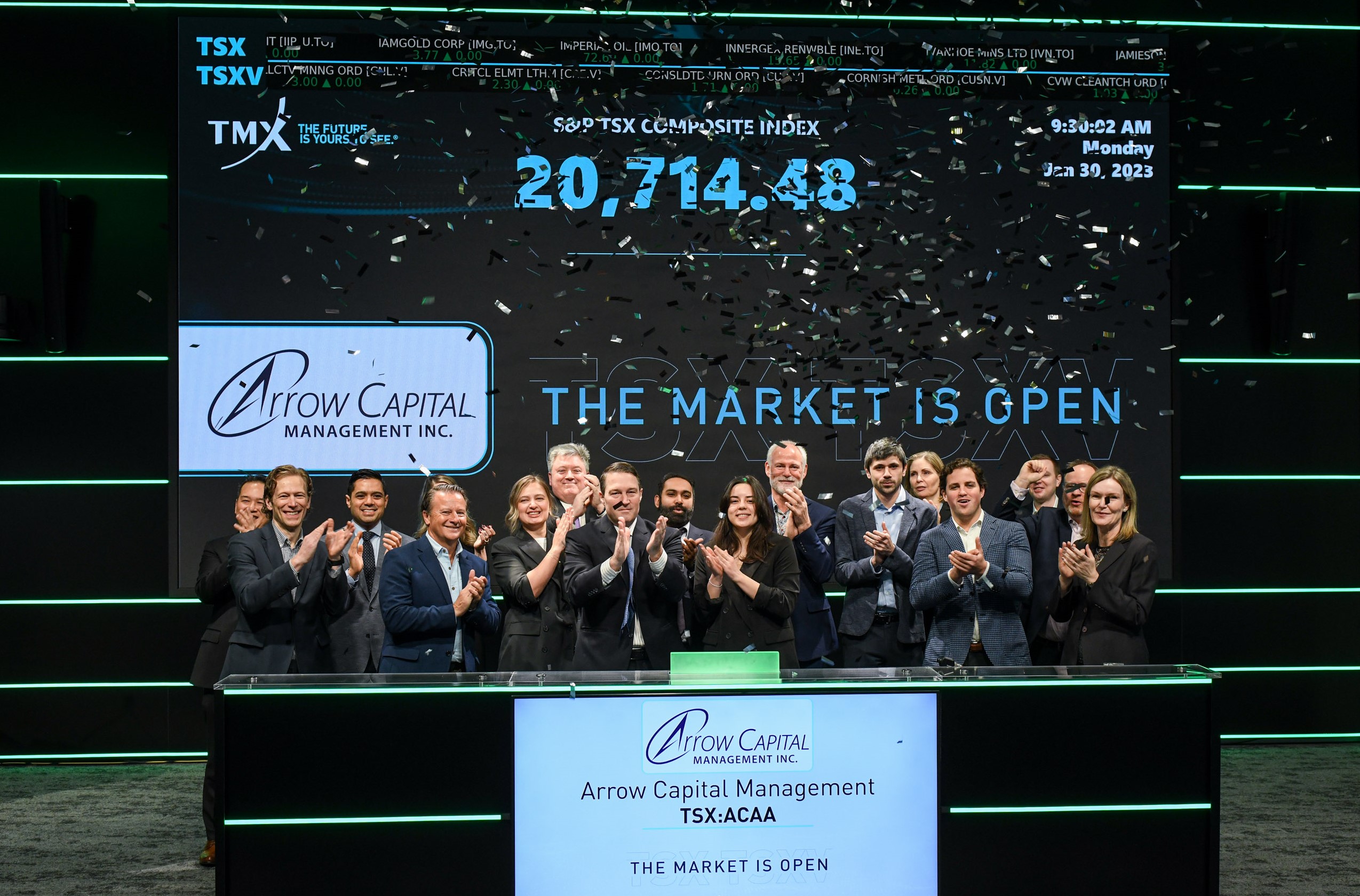 Arrow Capital Management Inc. Opens the TSX